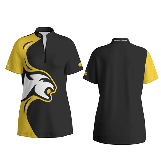 Strike Yellow Women's Sport Collar Jersey
