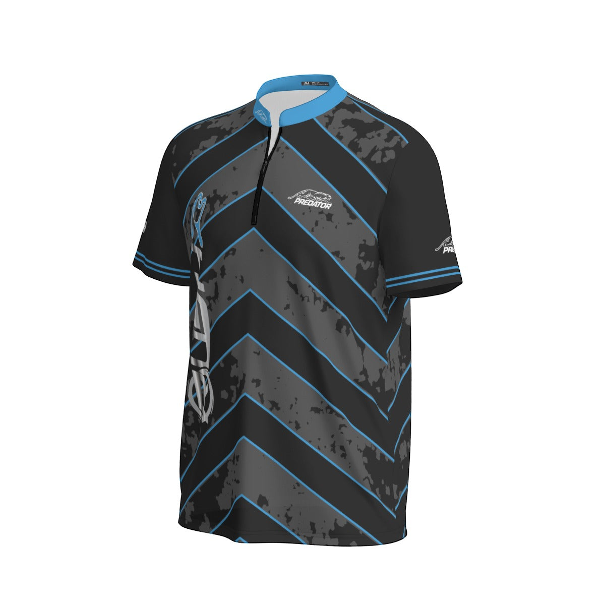 RUSH BLUE Men's Sports Collar Jersey