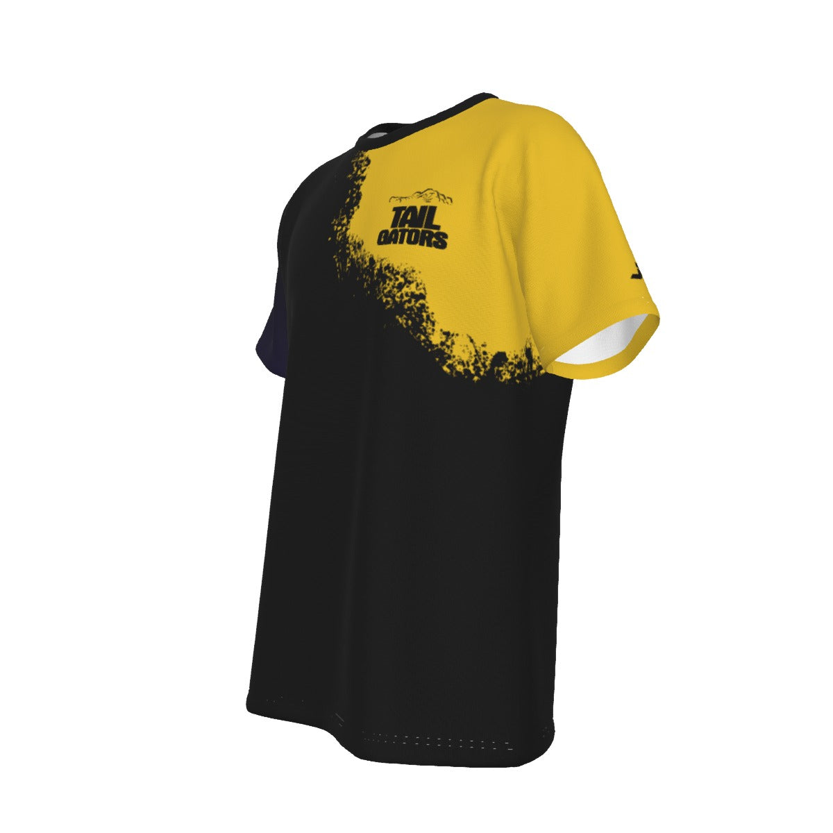 TailGators Bite Yellow Men'sCrew Neck T-Shirt
