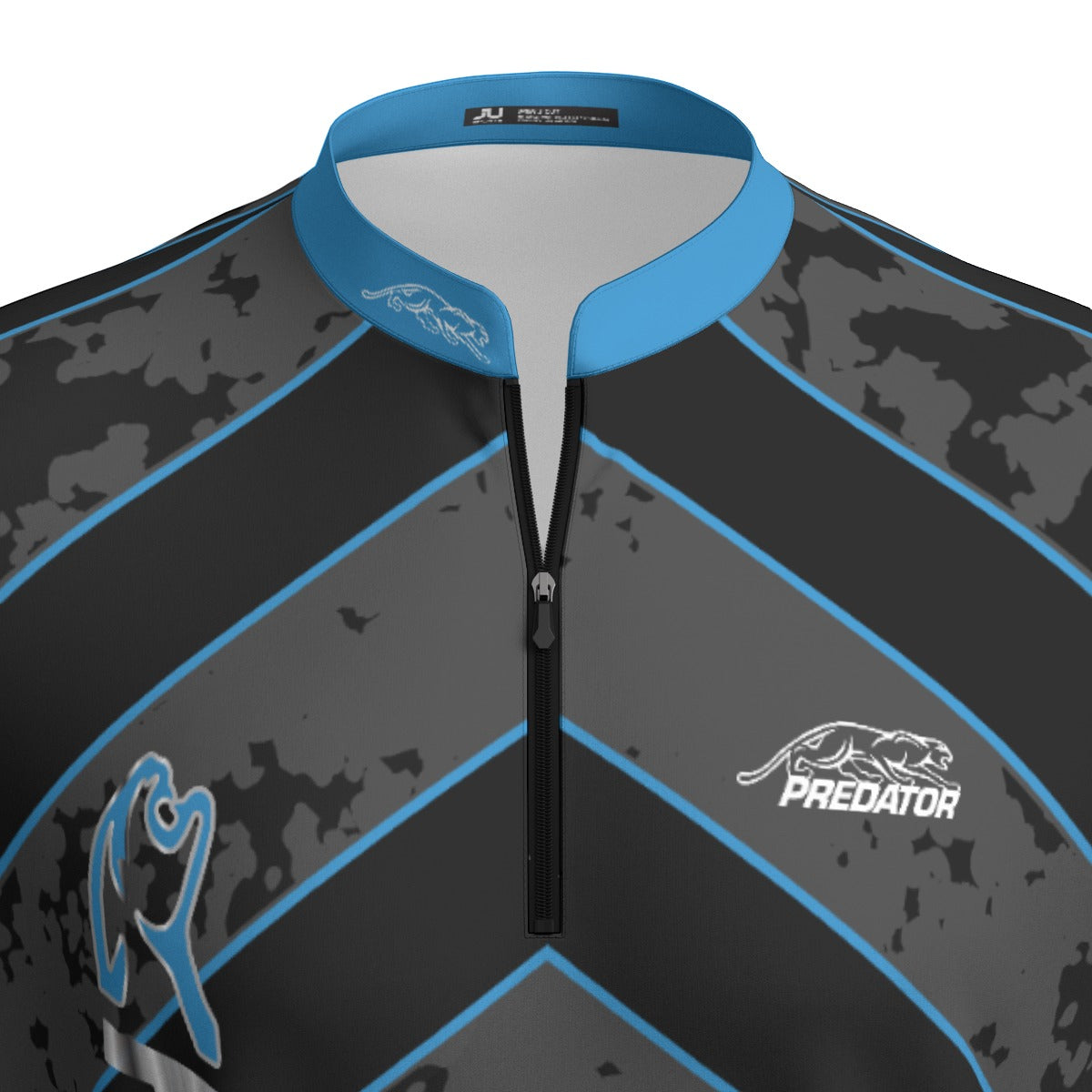 RUSH BLUE Men's Sports Collar Jersey