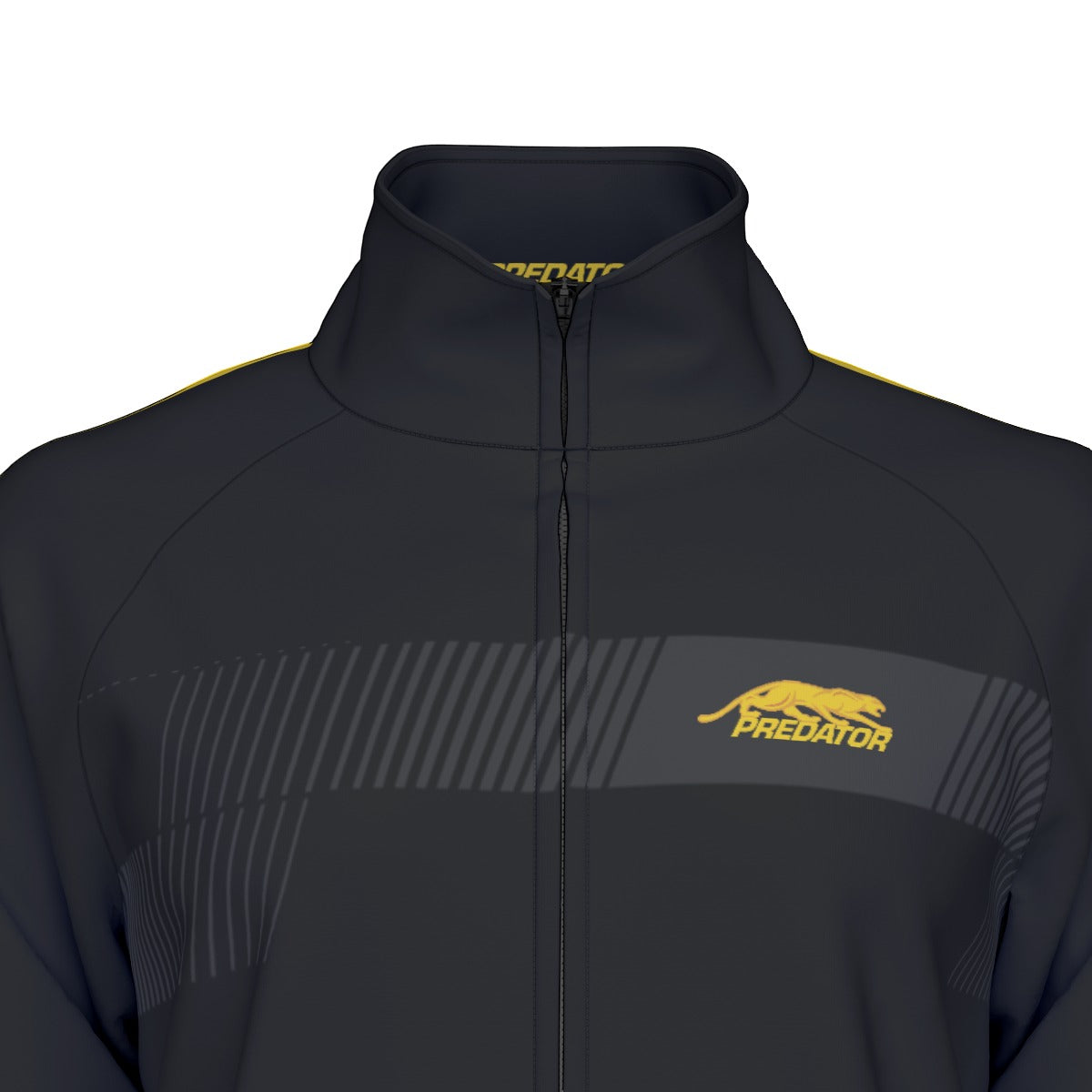 NEW DESIGN - Predator Men's Zip Jacket (Black/Yellow)