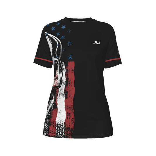 USA Skull Women's Crew Neck