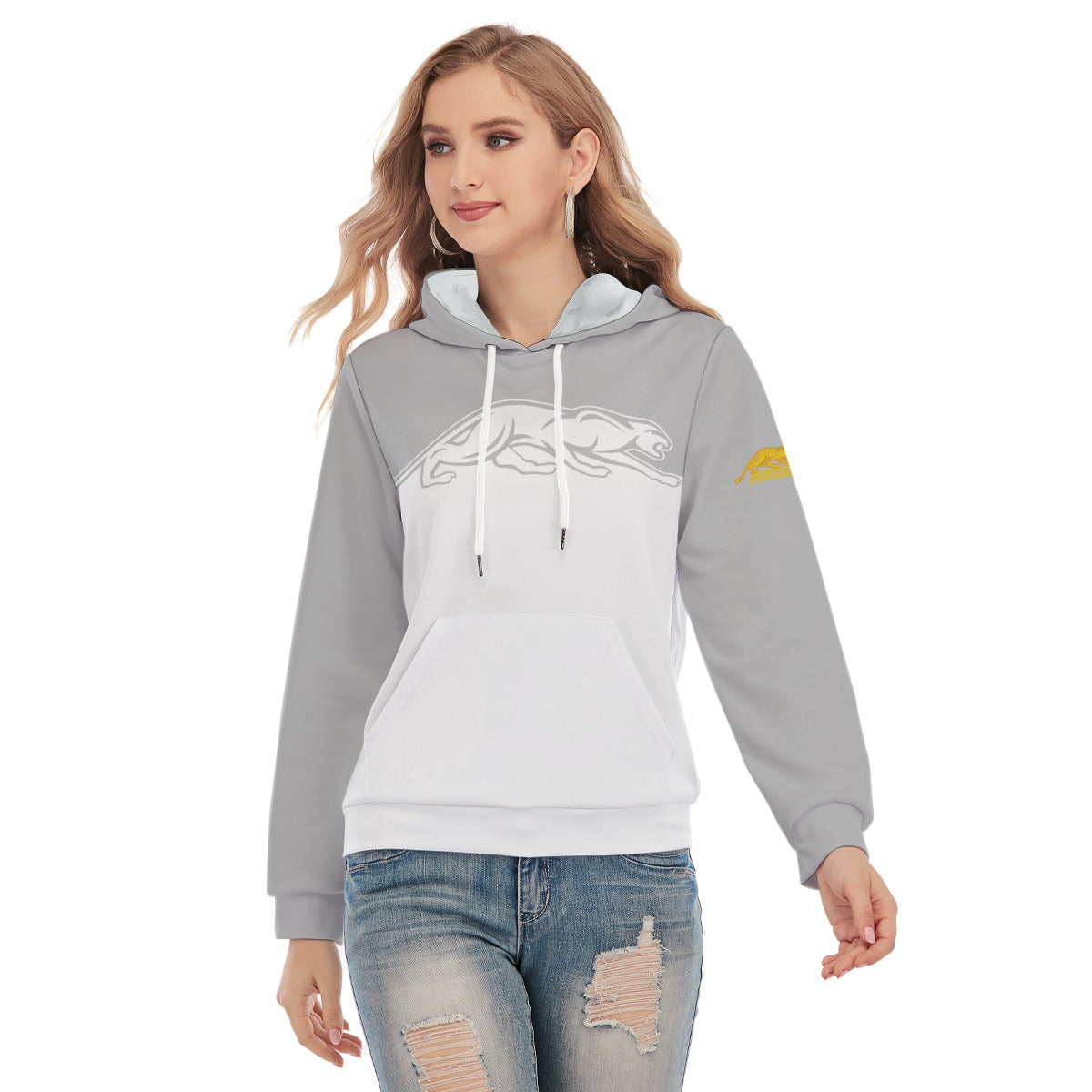 Predator Shadow White Women's Lightweight Hoodie