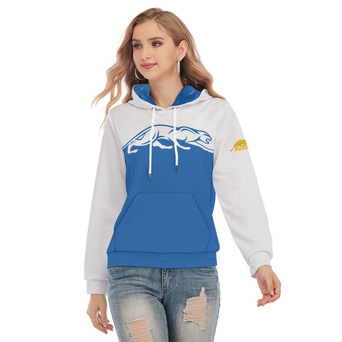 Predator Shadow Blue Women's Lightweight Hoodie