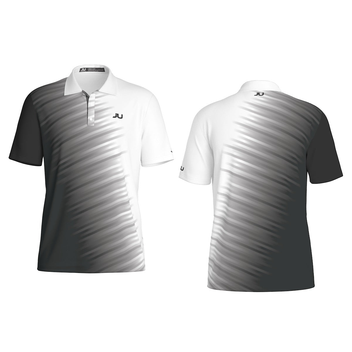 JUS Crossfade White Men's Polo