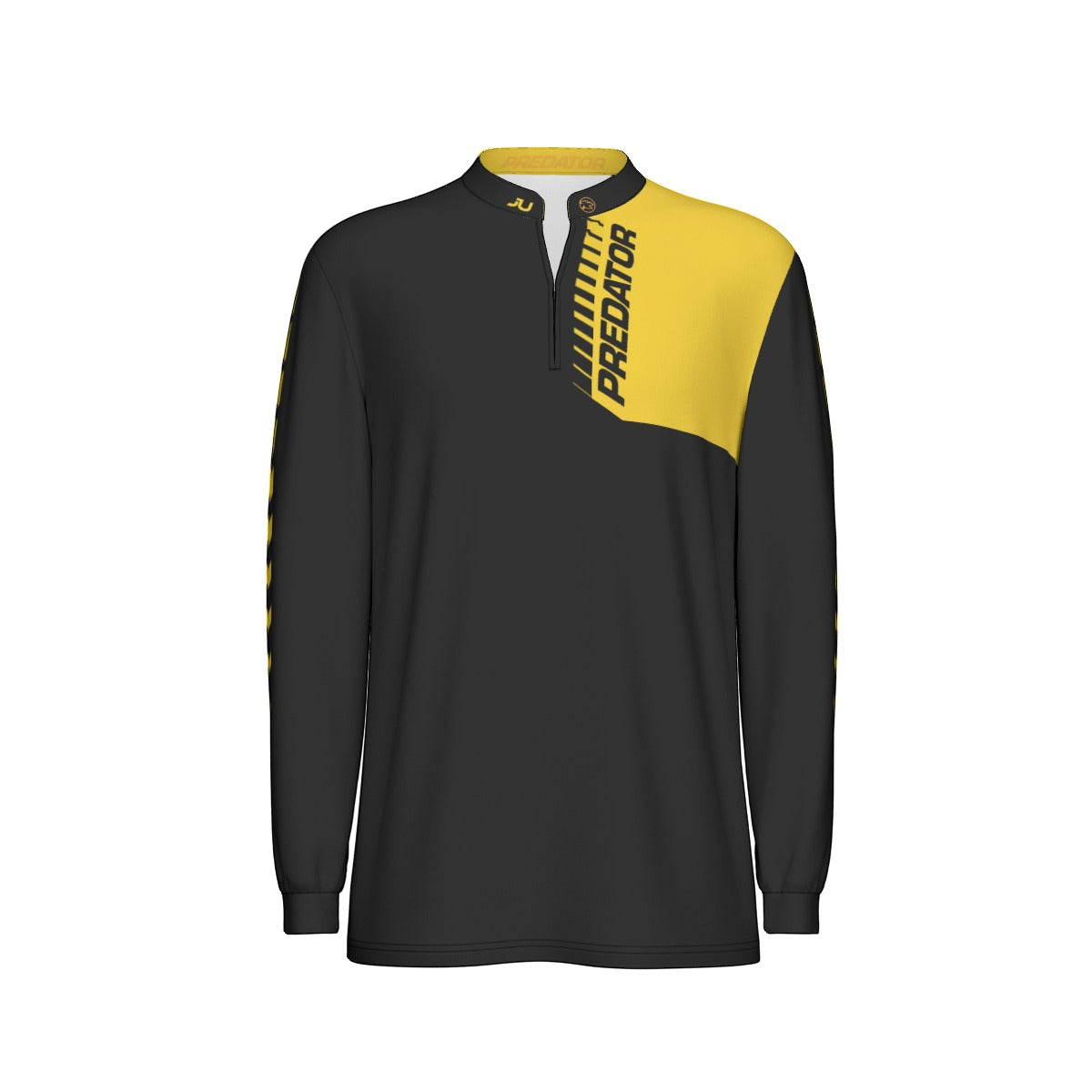Predator Long Sleeve Sport Collar Jersey - Black/Yellow