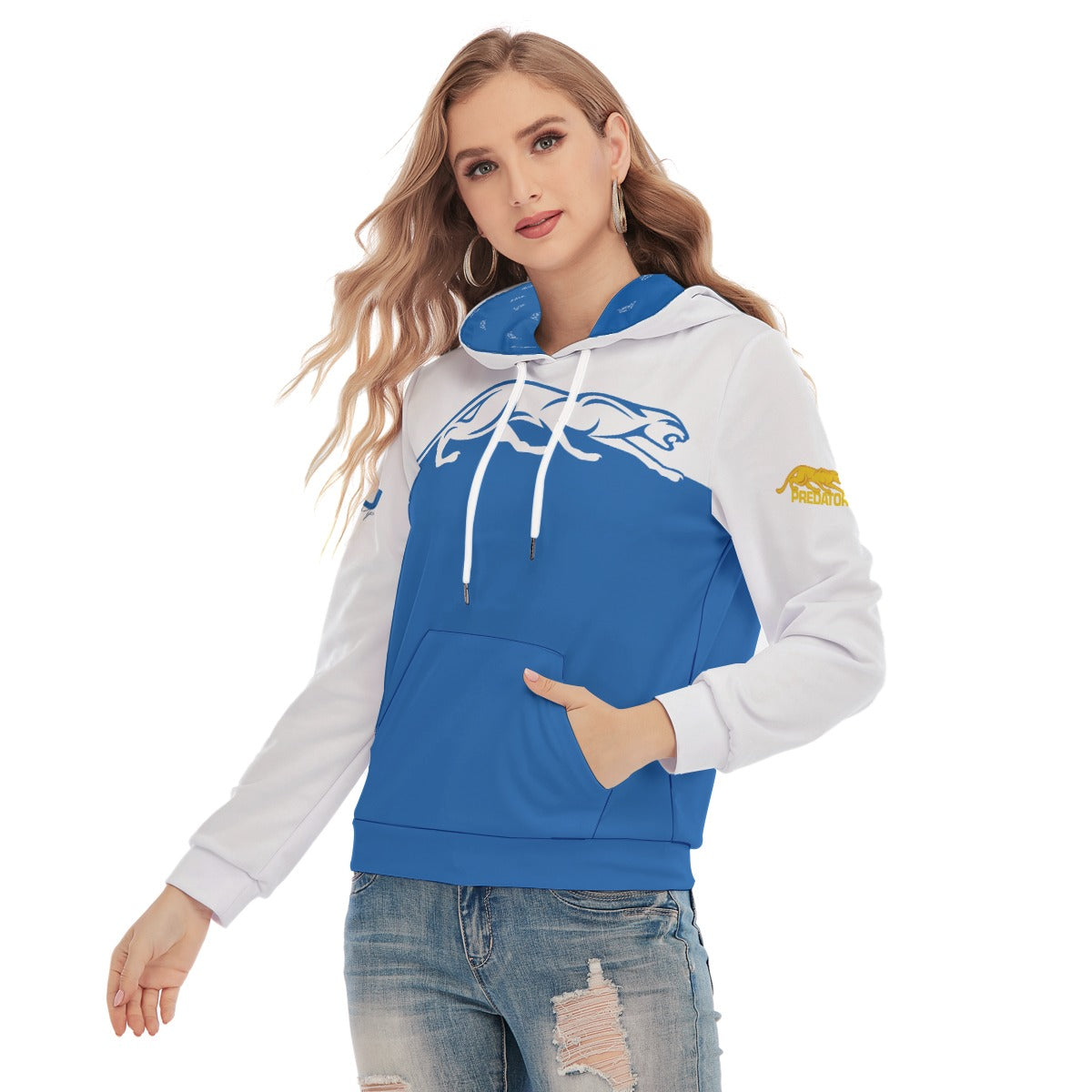 Predator Shadow Blue Women's Lightweight Hoodie