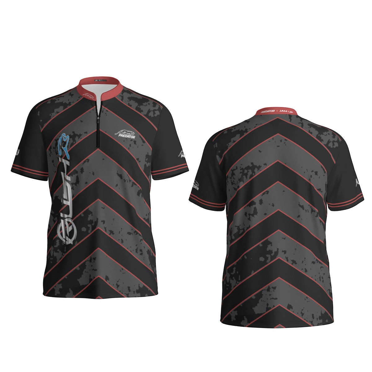 RUSH RED Men's Sport Collar Jersey