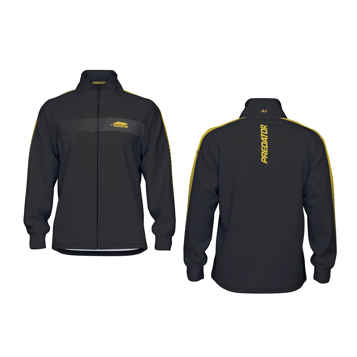 NEW DESIGN - Predator Men's Zip Jacket (Black/Yellow)