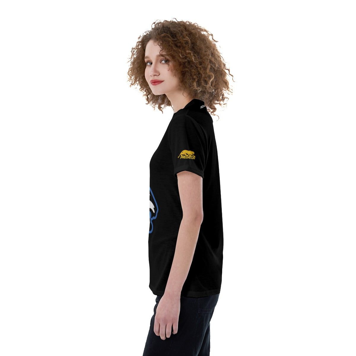 Predator Strike Women's V Neck Tee - Blue
