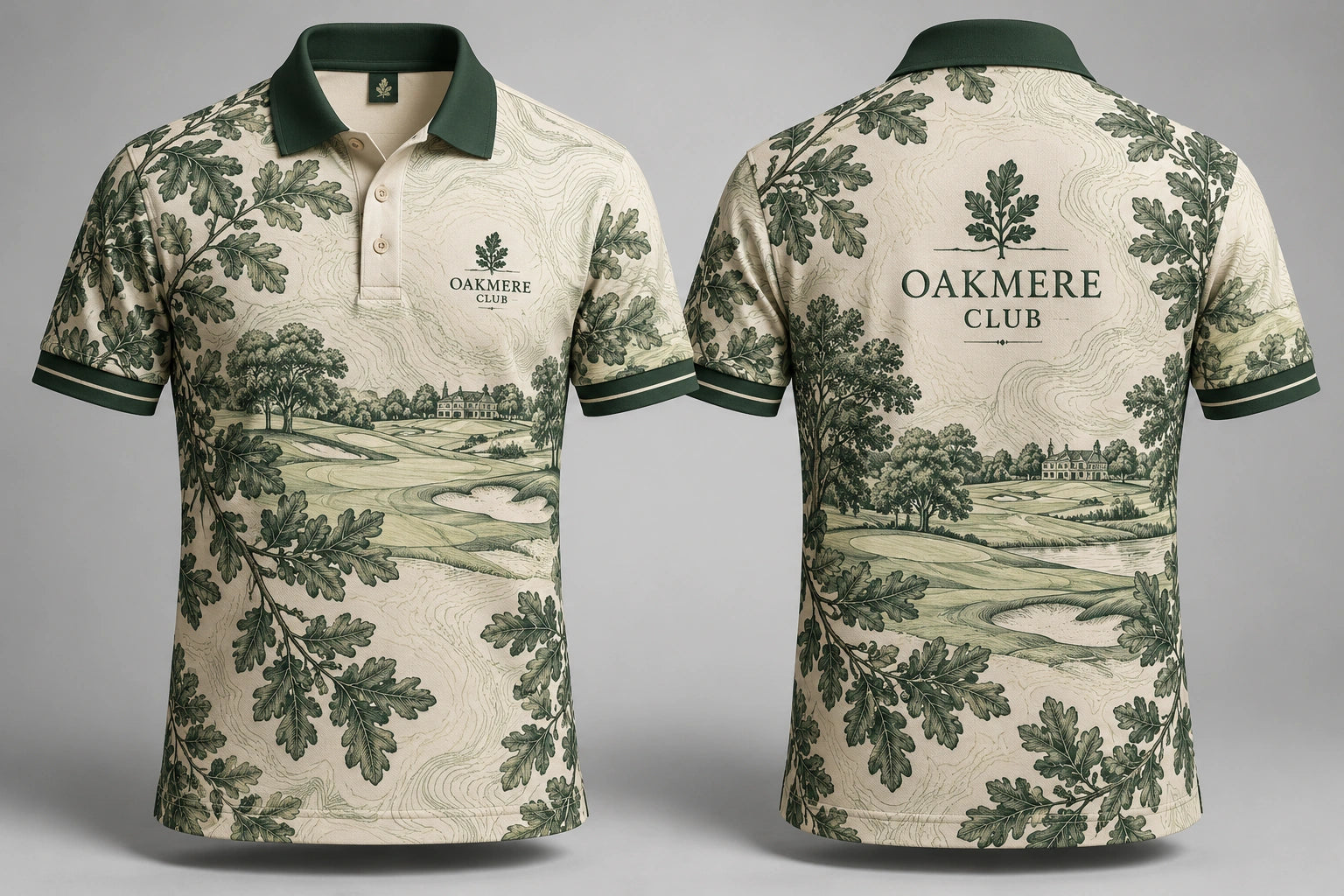 Fictional Oakmere Club apparel concept