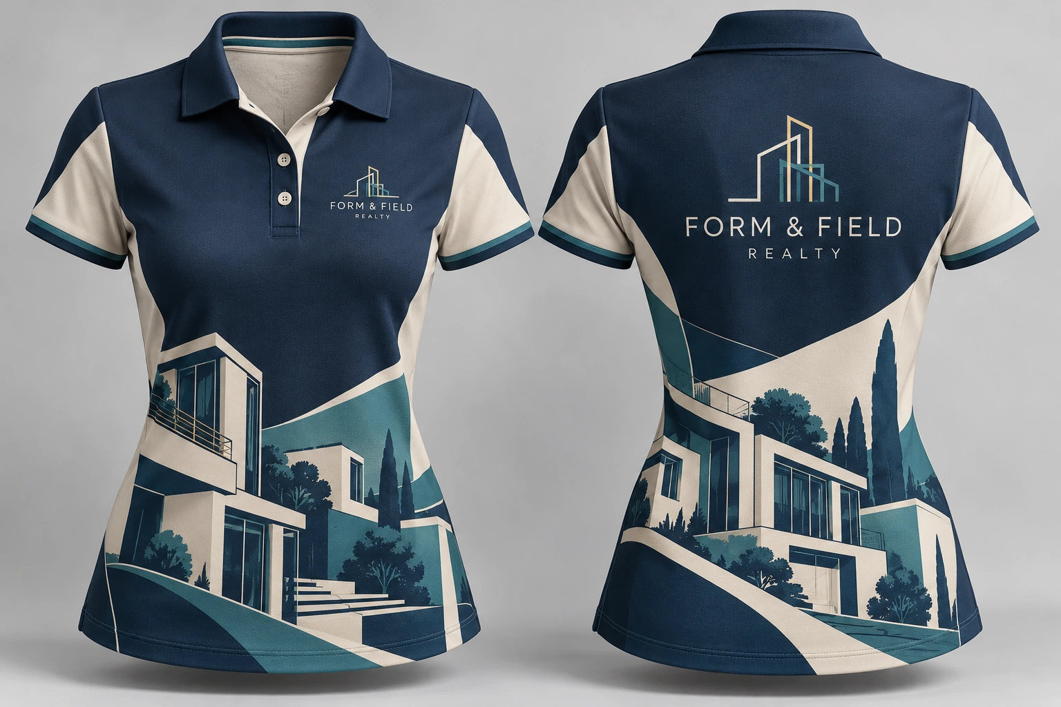 Fictional Form and Field real estate apparel concept