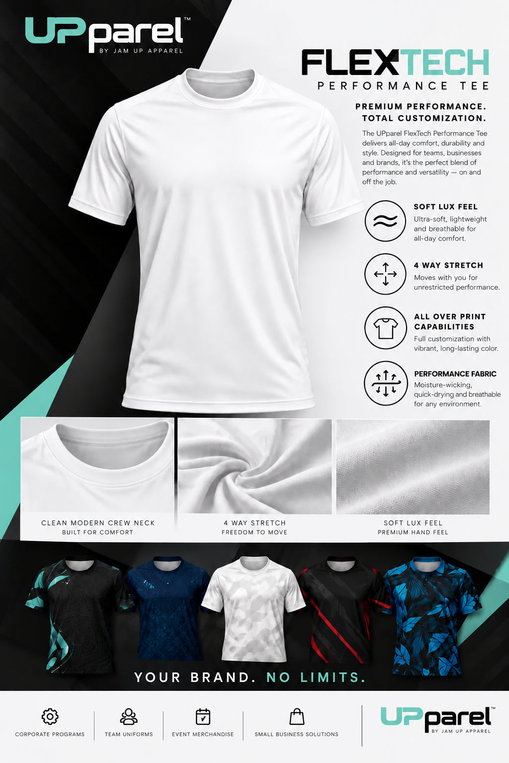 FlexTech crewneck performance tee product reference